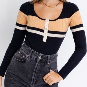 Striped Bodysuit